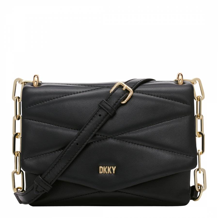DKNY Carol Leather Pouchette Cross Body Bag, Truffle