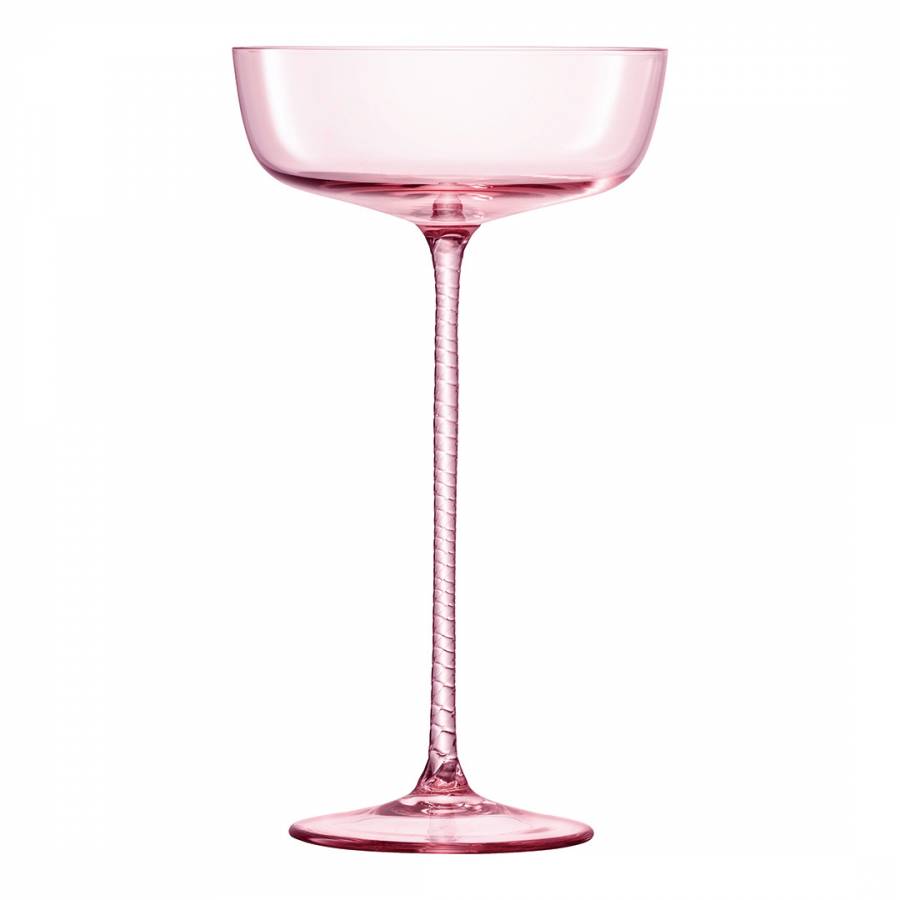 LSA Champagne Braid/dawn Pink Theatre Flute 120ml (Set of 2)
