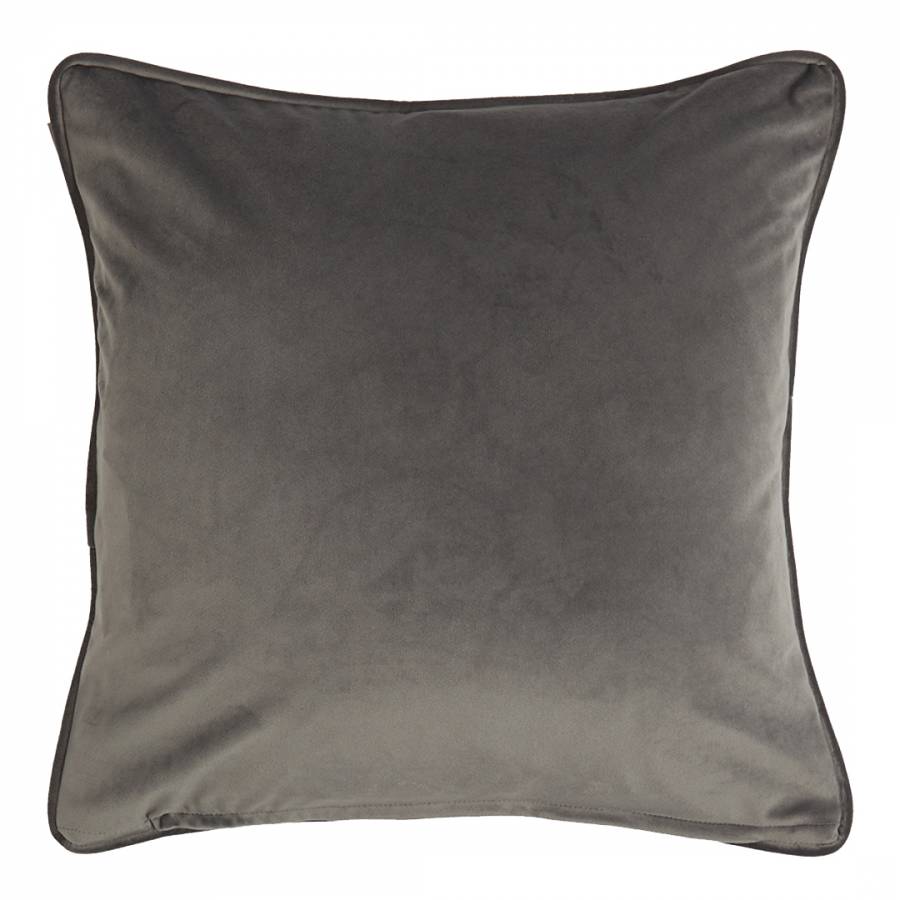 Eco Takara 43x43cm Cushion, Black Earth & Steel - BrandAlley