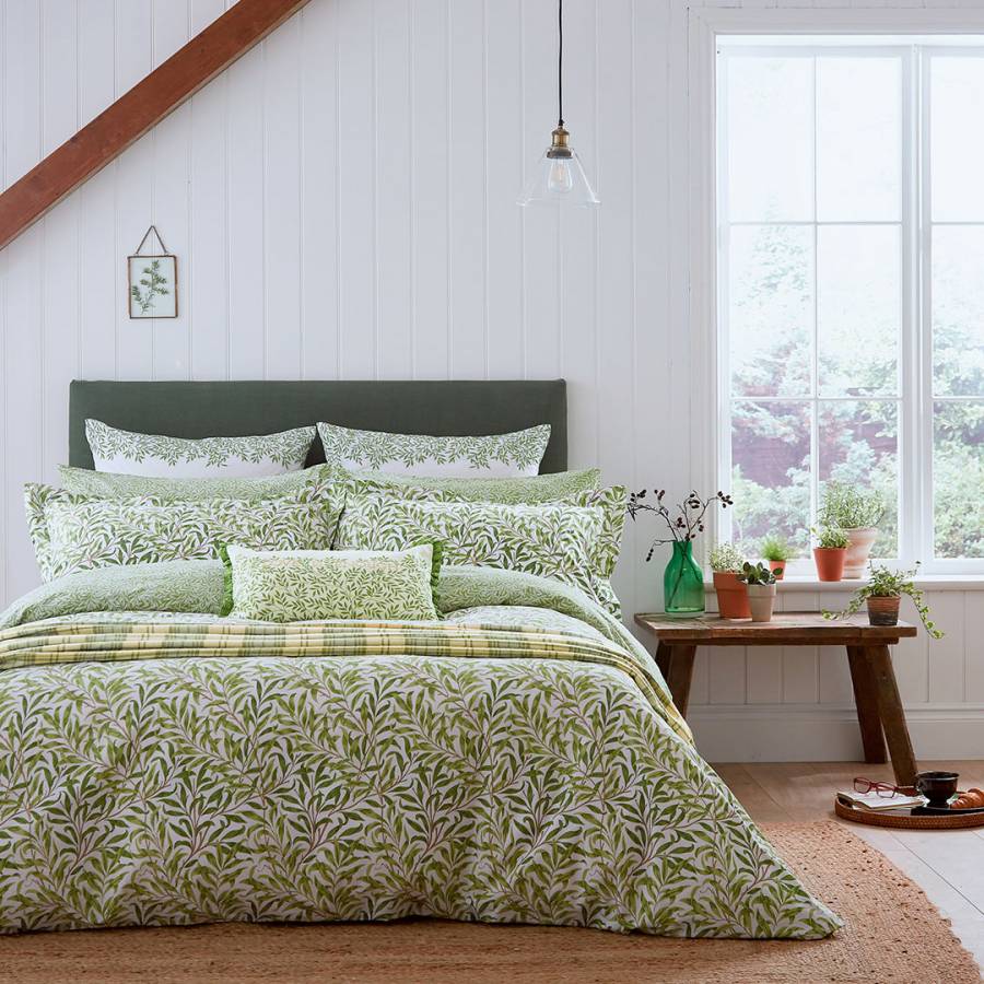 Hebden Green Mélange Stripe 100% Cotton Duvet Cover Set