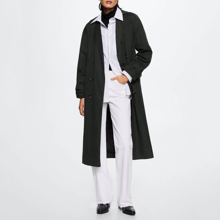 Mint Velvet Textured Wool Blend Long Coat, Grey, XS