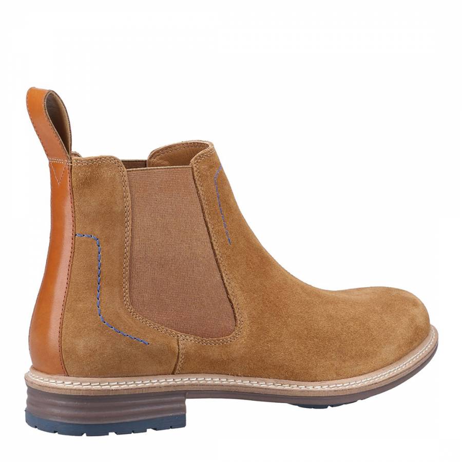 Tan Justin Suede Chelsea Boots - BrandAlley