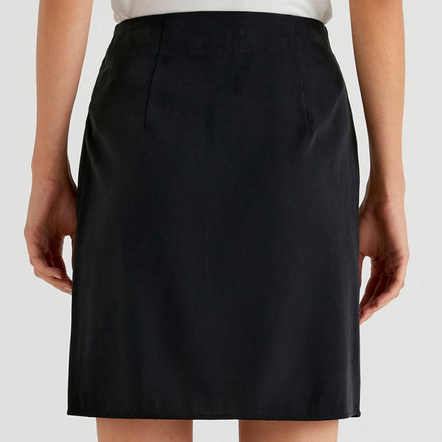 Black Wrap Mini Skirt - BrandAlley