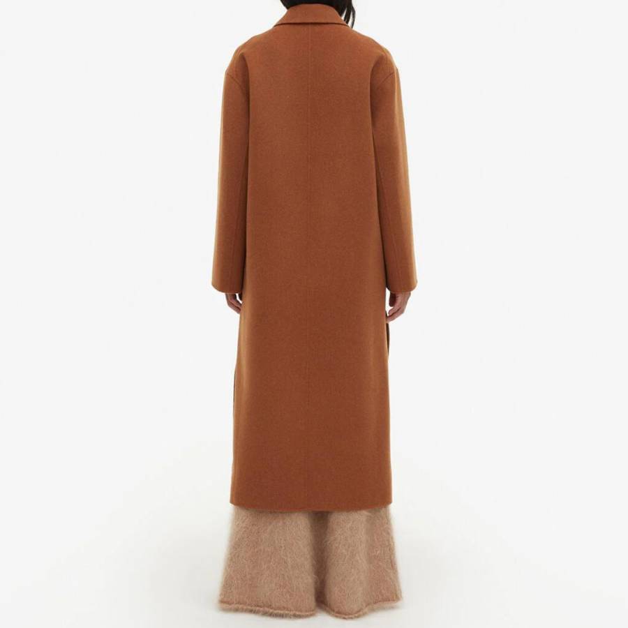 By Malene Birger Brown Ayvian Wool Longline Coat