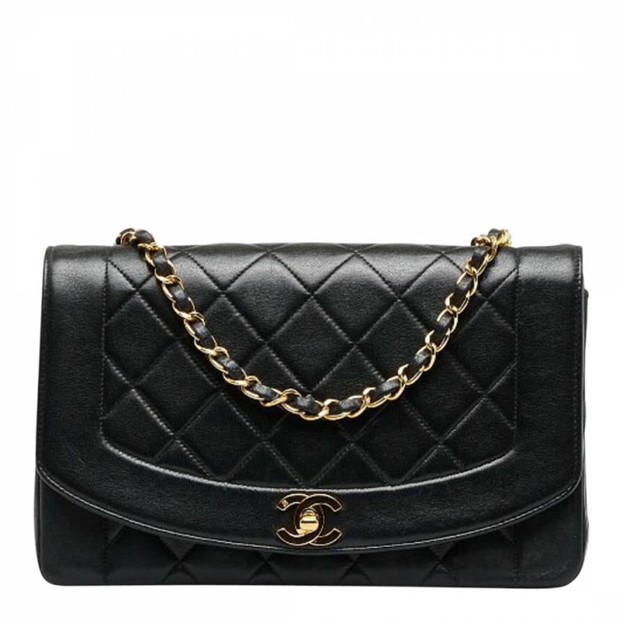 Black Chanel Matelasse Shoulder Bag - BrandAlley