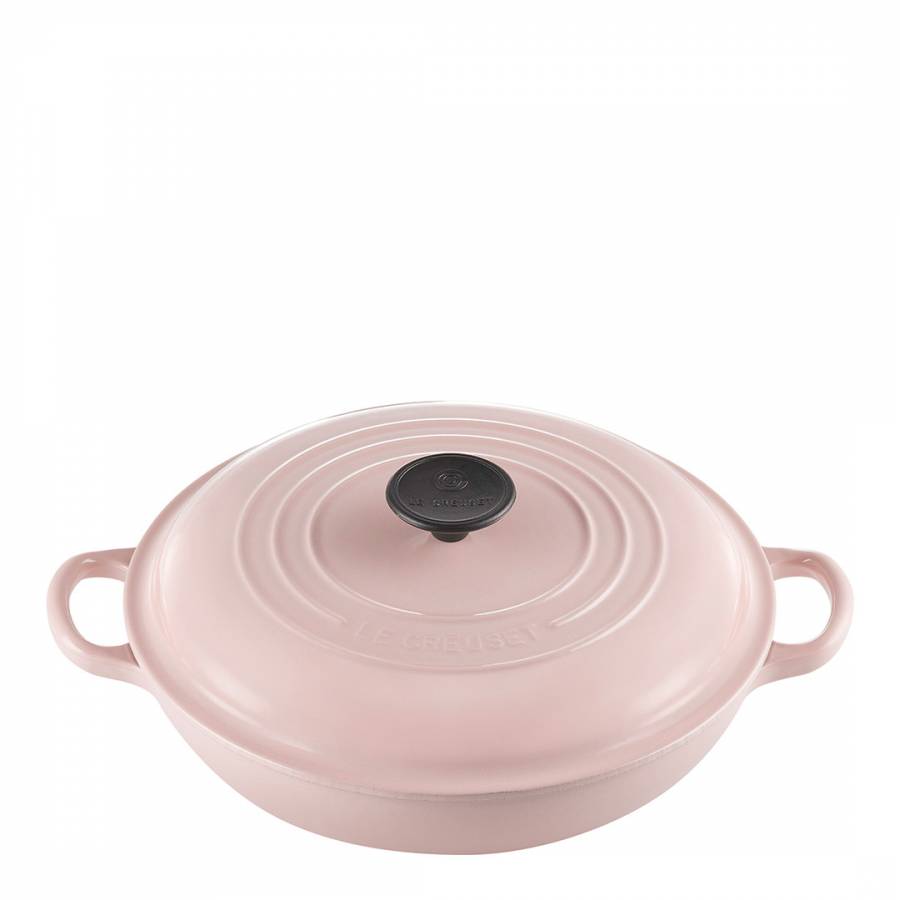 Le Creuset Cast Iron Shallow Casserole 26 Shell Pink