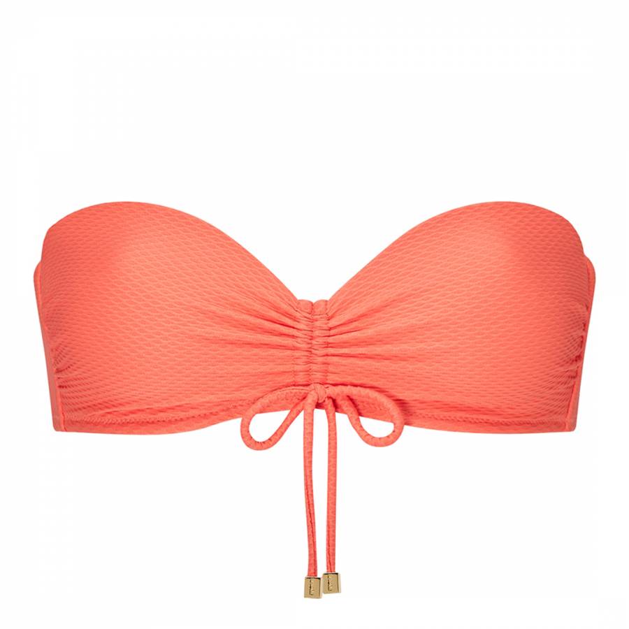 Coral Gardens bikini top in orange - Heidi Klein