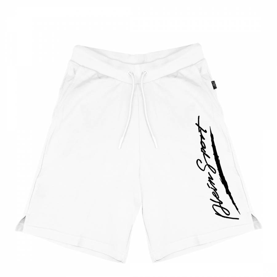 White Logo Bermuda Shorts - BrandAlley