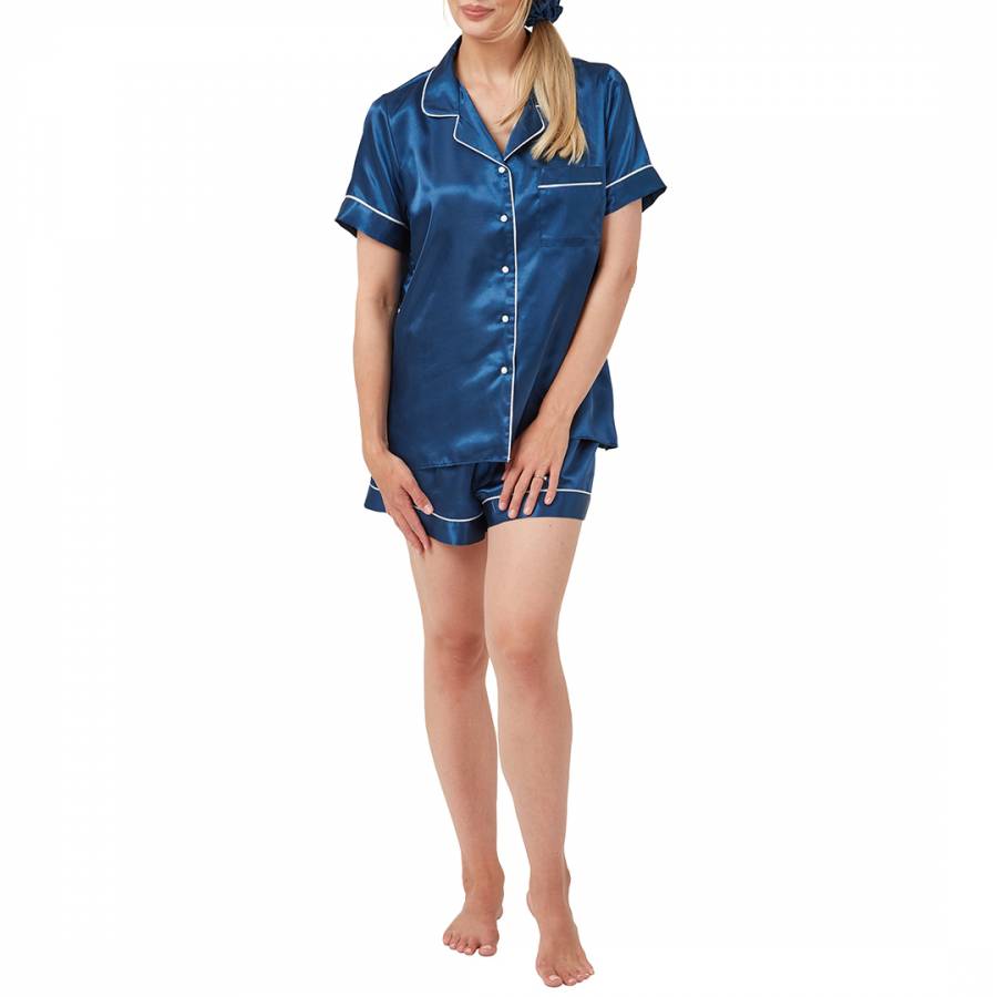 Blue Ocean  5 piece satin pyjama set