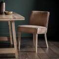 Gallery Living Set of 2 Tarnby Chairs, Brown Leather