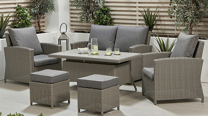 The Garden Furniture Shop: Sun-Ready Shop functional yet stylish garden furniture, for sun-drenched days and beyond. Find outdoor dining sets, lounge sets, corner sofas and more.