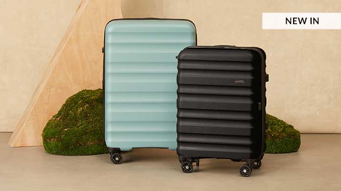 Antler Luggage Discover luxury travel luggage with innovative features, including 360-degree wheels, hard, twist-grip handles and expander zips.