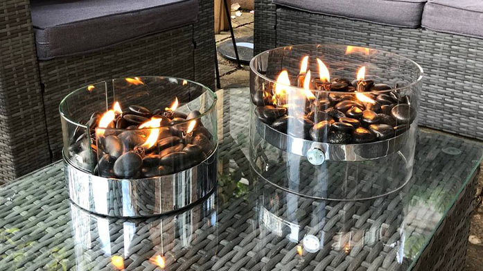 Cosy Tabletop Fires for Indoors & Outdoors