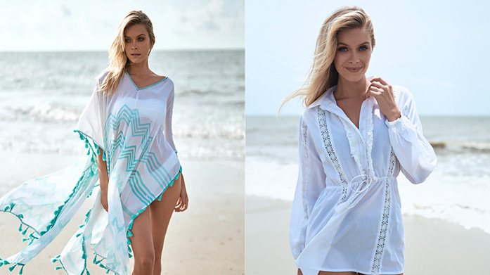 Pia Rossini: Summer Beach Style Heading to the beach this summer? Fill your suitcase with Pia Rossini. Browse the brand's kaftans, midi dresses, beach bags and straw hats.