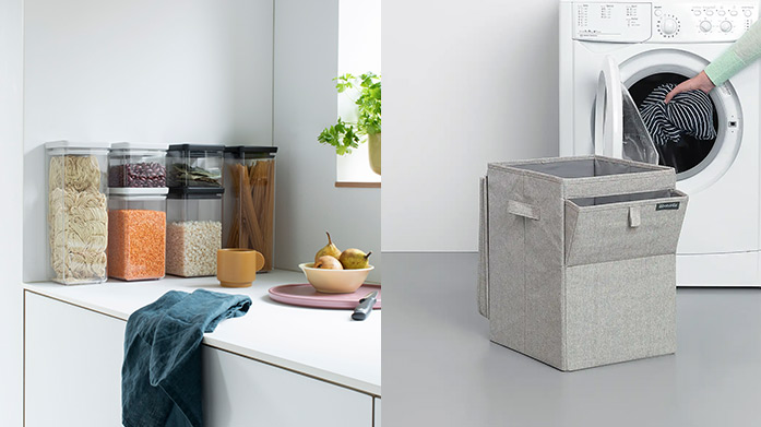 Brabantia Shop Brabantia's selection of innovative home essentials. Ideal for those looking to save space, our edit ranges from "Sort & Go" recycle bins to pull-out washing lines.