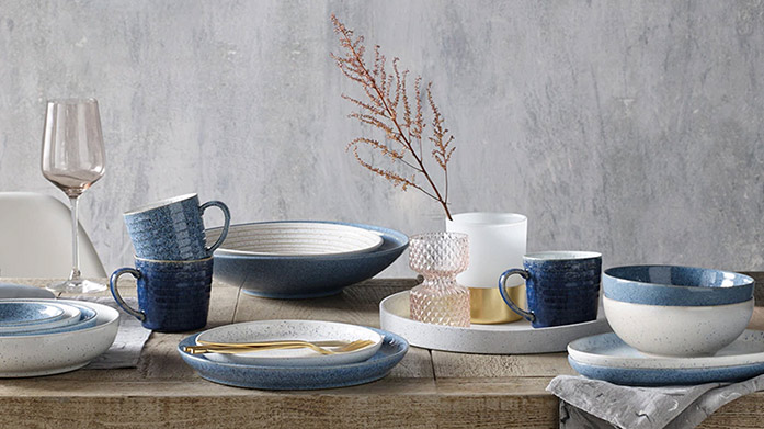 Denby Handmade with love, Denby's crockery selection ranges from elegant glassware to pasta bowls. We've got some of Denby's stylish kitchenware, too: think casserole dishes, griddle pans and cast iron trivets.