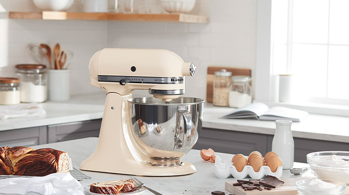 KitchenAid: Cook & Bake From creamy cheesecake to syrupy sponge, get baking this spring with KitchenAid's mixers, cake tins and utensil sets.