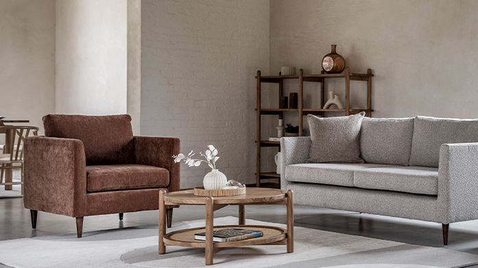 Sofas & Armchairs by Gallery Living Add some character to your home with luxury statement armchairs and sofas from Gallery Living. Discover our edit of different styles in leather or linen to create a cosy, stylish vibe. 