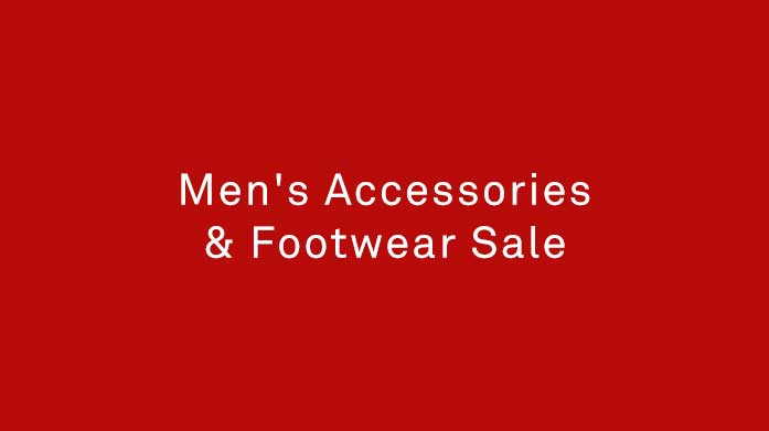 Men's Accessories & Footwear Sale