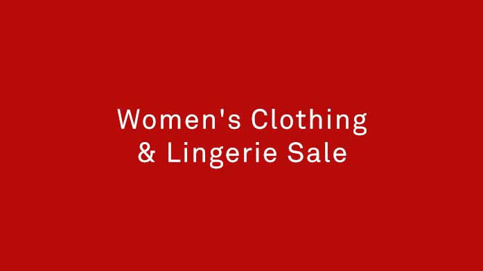 Women's Clothing & Lingerie Sale