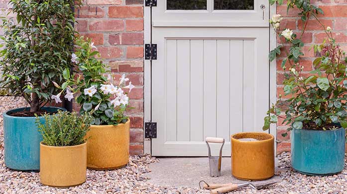 Ivyline Pots & Planting With frosted glass planters, copper hanging baskets and spiral water features, our Ivyline sale is not to be missed.