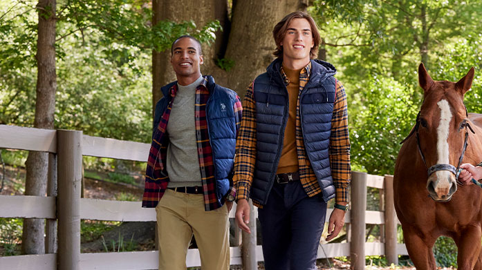 US Polo Assn Men's Explore our menswear sale from American clothing label, U.S. Polo Assn. Inspired by the brand's love of polo, this edit includes classic knitwear, quilted jackets, tailored trousers and more. Knitwear from £29.