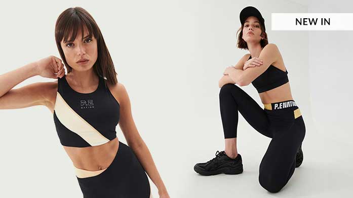 New In! PE Nation Activewear For yoga, running, swimming and cycling, choose stylish atheleisure label, P.E Nation. Browse cycle shorts, sports bras, bikini sets and more in premium sports fabrics.
