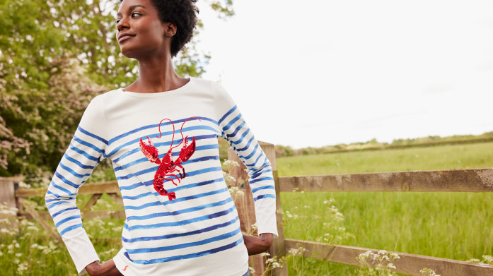 Joules: Back By Popular Demand Brighten up your wardrobe this season with Joules’ edit of transitional staples. Find quilted jackets, bright summer dresses, printed wellington boots and so much more.