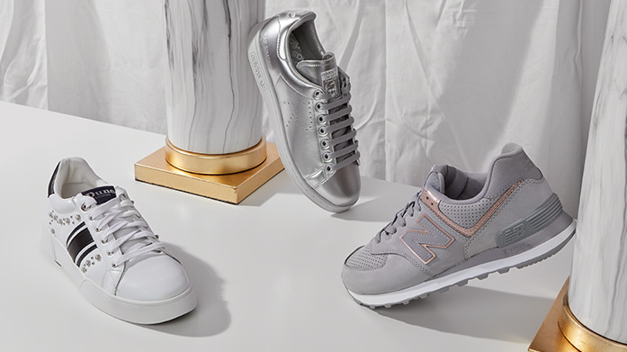 Women's Easy Breezy Trainers Step in to a new pair of on-trend trainers for her from New Balance, Clarks, Geox, FitFlop, Superga and friends.