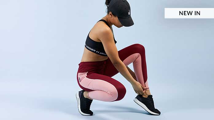 New In! Under Armour: Women's Sportswear Under Armour empowers athletes everywhere with innovative sports apparel. Expect sports bras, running shorts, non-slip leggings and seamless gym tops for her.