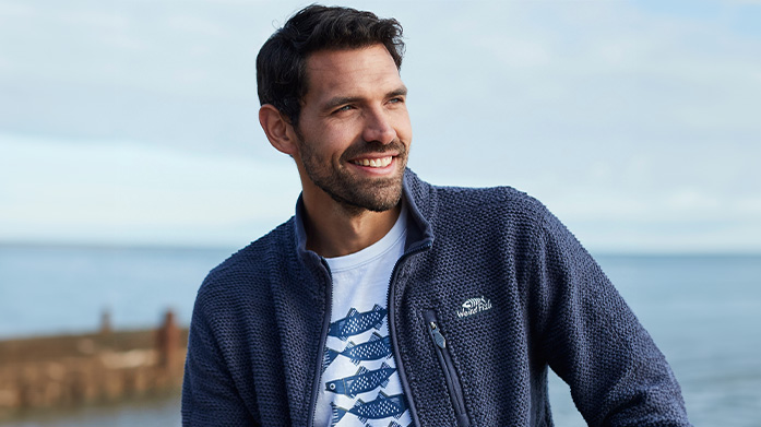 The Cornwall Boutique For Him Your warm-weather wardrobe awaits! Shop chino shorts, polo shirts, crew neck jumpers and lightweight gilets from Weird Fish and Crew Clothing.