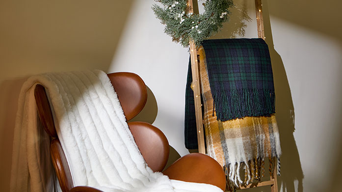 Cosy Winter Throws: Up to 75% Off Cosy season is around the corner - ensure you’re snuggled up with our sumptuously soft blankets and throws.