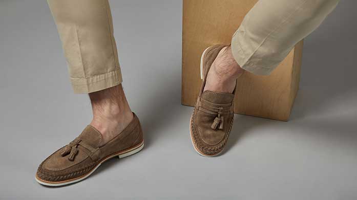 Essential Men's Footwear Think of this edit as the ultimate footwear essentials for him. Expect Oxford shoes, leather moccasins, loafers, espadrilles and trainers from Barker, Geox, Oliver Sweeney and friends.