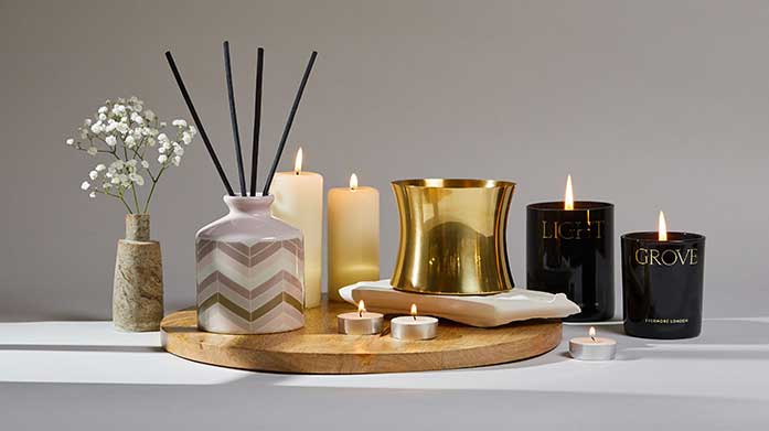 Spring Home Fragrance From fruity to floral scents, indulge in the fragrance notes that evoke spring. Explore luxury candles and diffusers from Fired Earth, Sandy Bay London and NEOM.