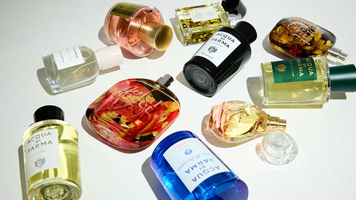 The Fragrance Lounge Indulge in the finest fragrance ingredients from Acqua Di Parma, Floral Street, Miller Harris and friends. Discover beautifully scented Eau de Parfums, Eau de Toilettes, gift sets and miniatures.