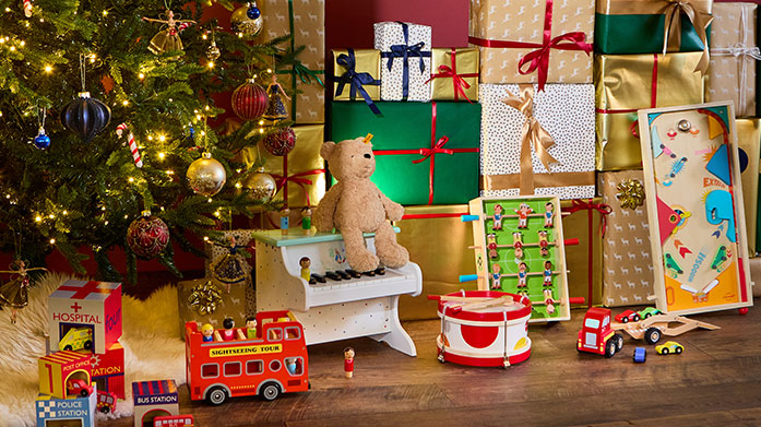 Santa's Coming: Kids Toys & Games Make your children's dream come true with a classic teddy bear from Steiff! Wooden toys with creative designs, kit out their toybox with New Classic Toys, Orange Tree Toys, Janod & more - designed for maximum fun and safety. 