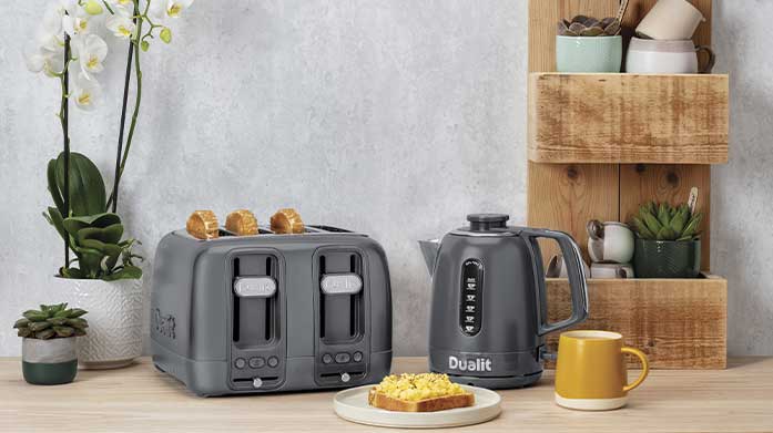 Dualit Kitchen Appliances Dualit has been designing kitchen appliances for over 70 years. Shop British-made toasters, kettles, mini ovens and baby food makers.