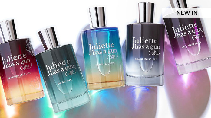 Juliette Has A Gun Fragrance Find your signature scent in our Juliette Has A Gun sale, created by Romano Ricci, the great-grandson of fashion icon, Nina Ricci. Each fragrance, formulated between Paris and Grasse, is designed to meet the modern woman's mood du jour and the nuances of her personality. Juliette Has A Gun journeys far beyond smelling “nice” - it’s a statement in its own right.