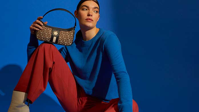 Logos To Love Delve into your designer addiction and shop logo-printed handbags, backpacks, belts and scarves from Coach, Tom Ford and friends.