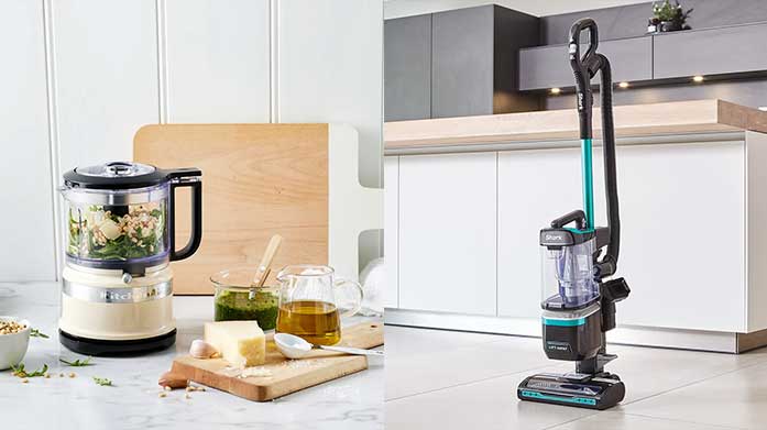 Kitchen Electricals Stock up on all the essential electricals from KitchenAid, Steamery, Roberts Radio and friends. Think: stand mixers, Bluetooth speakers, vacuum cleaners and food processors.