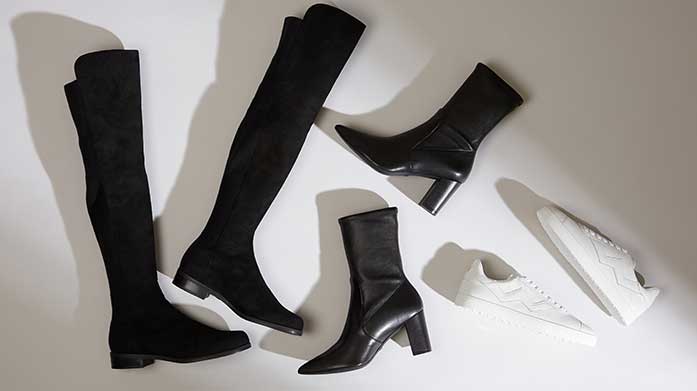 Stuart Weitzman Express Deals No brand does knee-high boots better than Stuart Weitzman. Step into the brand’s bestselling footwear for a super stylish shoedrobe.