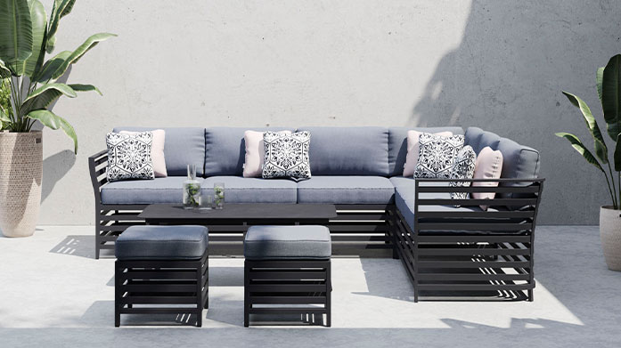 Moda: Luxury Garden Furniture Gather in the garden with up to 50% off outdoor sofa sets, bistro sets and sofa beds from Moda.