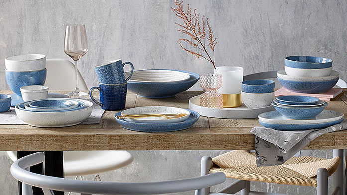 Denby: British Made Tableware  Handmade in England, our edit of Denby tableware includes pasta & cereal bowls, accent plates and dinner plates.