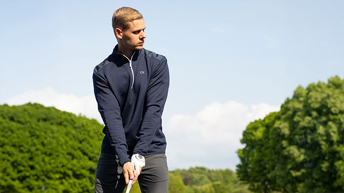 Calvin Klein Golfwear Shop golfing favourite, Calvin Klein, and the brand's selection of new half-zip jumpers, hoodies and waterproof jackets. Perfect for Christmas gifting.