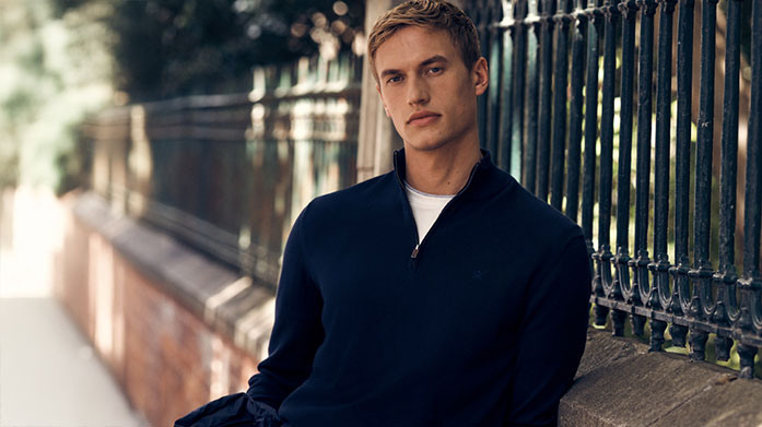 Men's Half Zip Jumpers Stay warm up-top with huge deals on half-zip jumpers. Shop Gianni Feraud, GANT, Weird Fish and more. Half Zip's from £29.