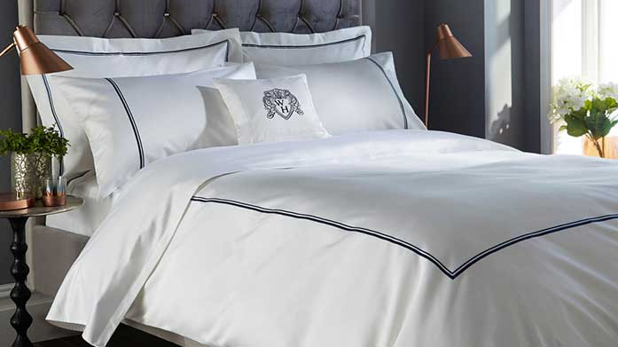 Best of William Hunt The William Hunt collection compromises high-thread count bedding including high-quality pillowcases, fitted sheets and duvet covers.