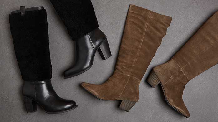 Walking Tall: Long Boots Clearance The thigh's the limit with our Long Boots Clearance. Shop thigh-high, knee-high and mid-cut boots from Le Chameau, Hunter, LK Bennett & Oliver Sweeney.