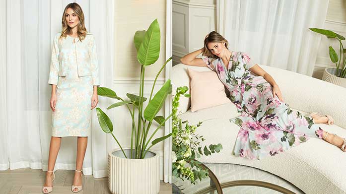 Gina Bacconi Discounts Be the best-dressed guest this wedding season in Gina Bacconi. Browse the most beautiful crepe maxi dresses, floral pencil dresses and jacquard sets.