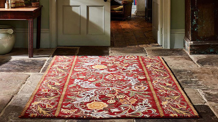 Designer Rugs & Doormats: Morris & Co & More Maximum style, minimal maintenance. Browse designer rugs from Sanderson, Harlequin and Morris & Co.