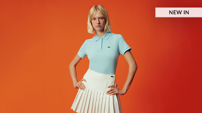 New Lacoste Womenswear For a sporty yet refined and elegant look, shop refreshed icons to transition into the new season with ease from French brand, Lacoste.
